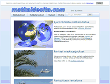 Tablet Screenshot of matkaideoita.com